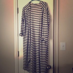 Black and White Duster